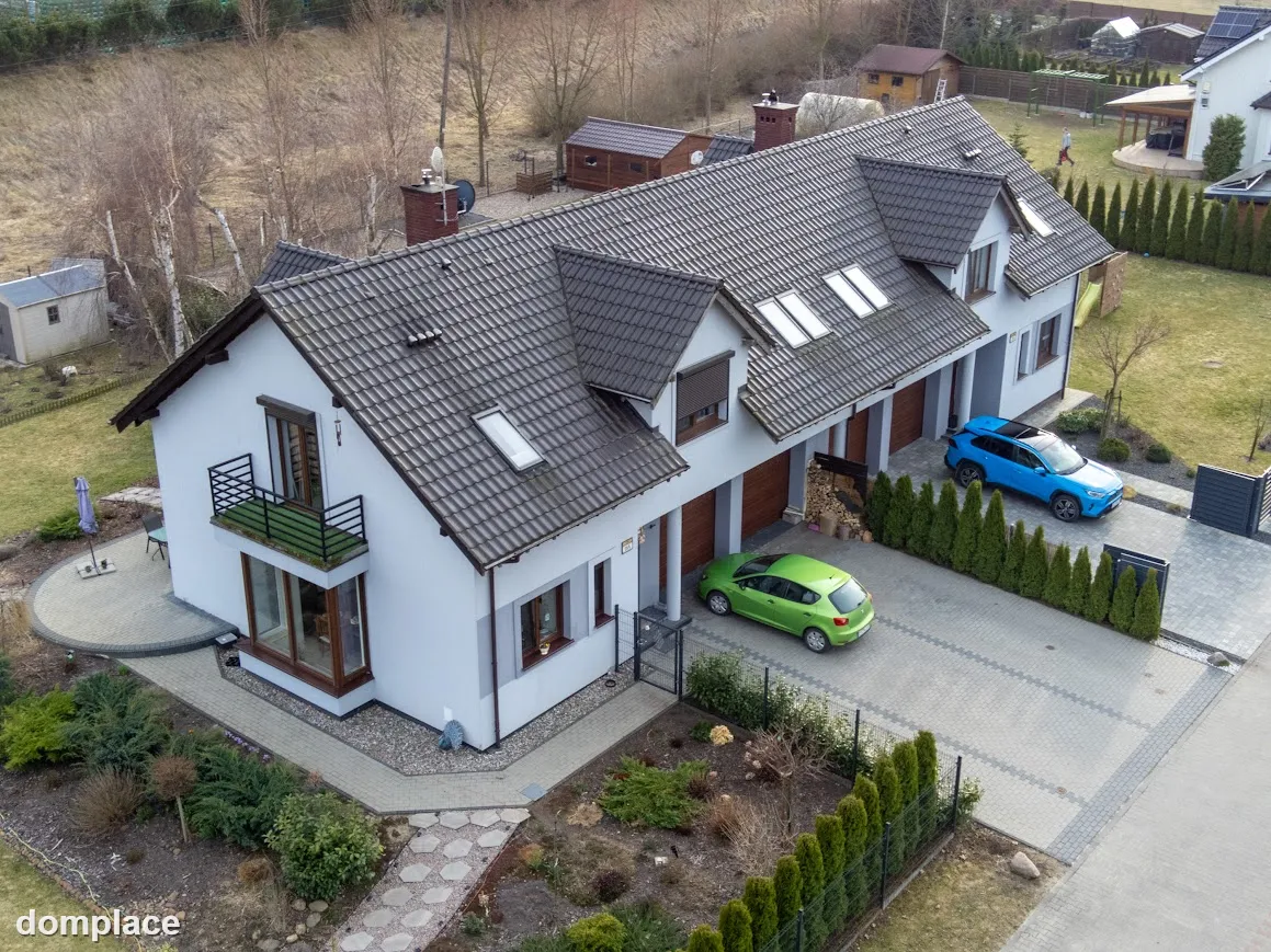 Fajny Bliźniak 185m z dużą działką 1237m, garaż na 2 auta