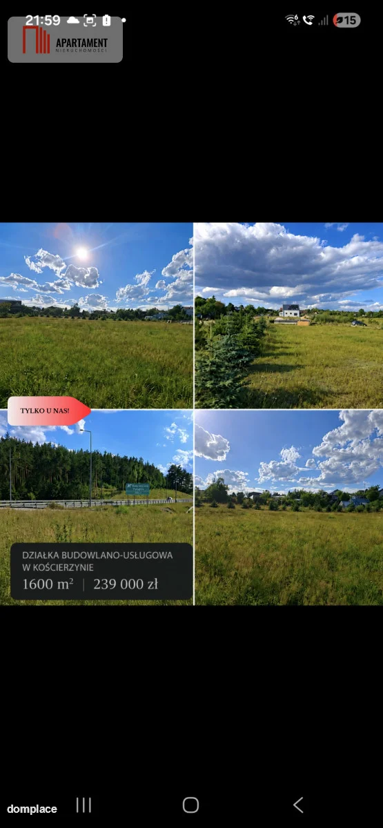 Działka mieszkaniowo-usługowa w Kościerzynie — zdjęcie 2
