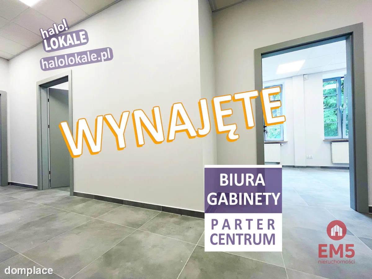 Biura, gabinety w centrum, parter