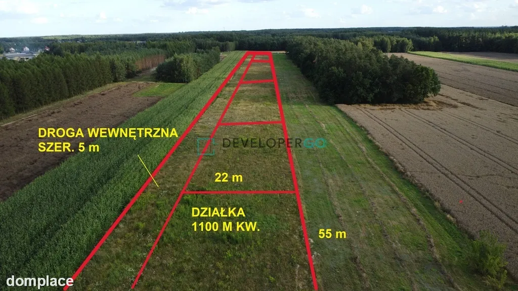 Dąbrówka Wyłazy - działki z WZ pod dom