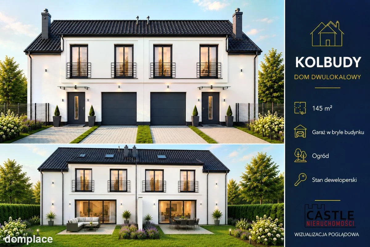 DOM 145 m² Z GARAŻEM I OGRODEM 700 m² | KOLBUDY |