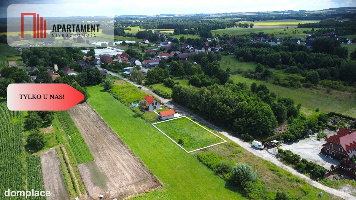 Działka 10 ar pod Trzebnicą. Gotowe media!
