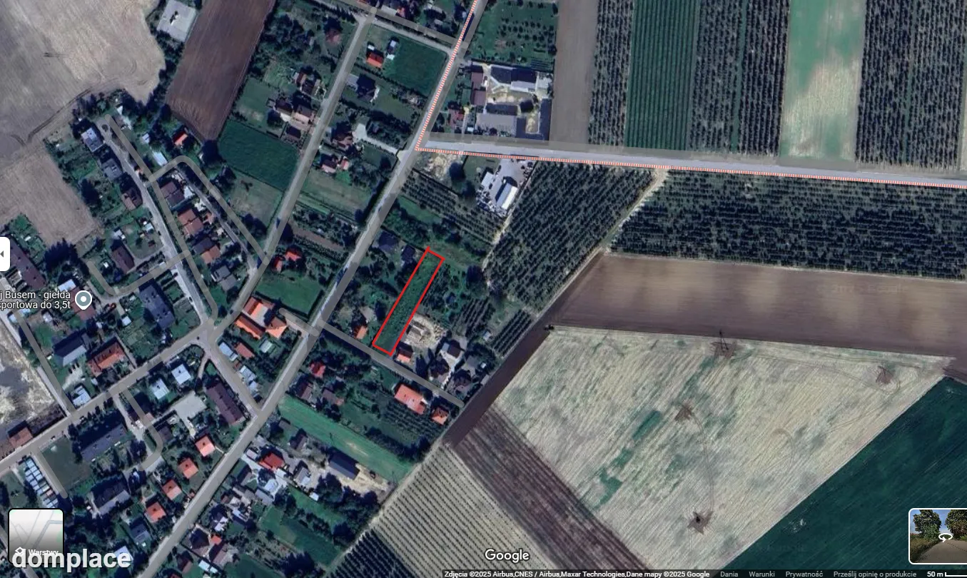 Działka budowlana 1400 m² – Włostów, woj. świętokrzyskie
