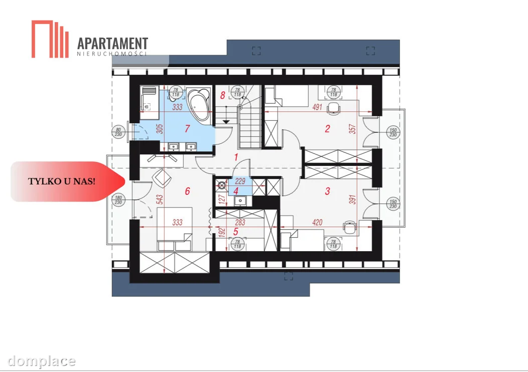 Dom wolnostojący SSZ na działce 1200 m2 WAŁY — zdjęcie 13