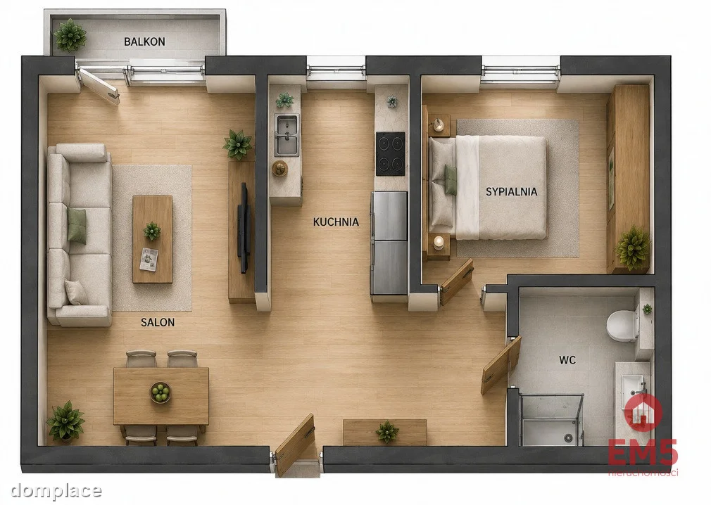 2 pokoje | 35,2 m² | Gotowe do zamieszkania — zdjęcie 7