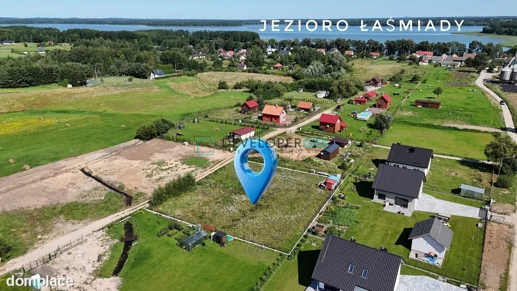 Działka budowlana z WZ, 440 m od jeziora Łaśmiady