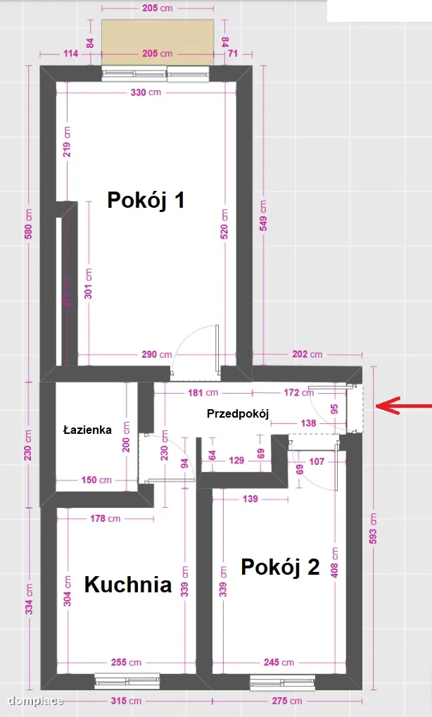 Malbork ul. Żeromskiego 4 - 2 pokojowe mieszkanie — zdjęcie 15