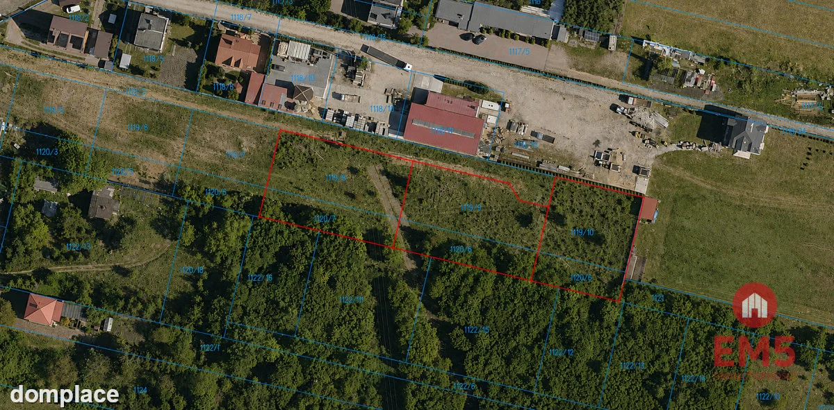 Działka budowlana 1530m2 z WZ — zdjęcie 3