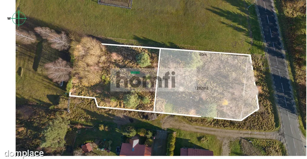 DZIAŁKA BUDOWLANA 1282 m² | NOŻYNO