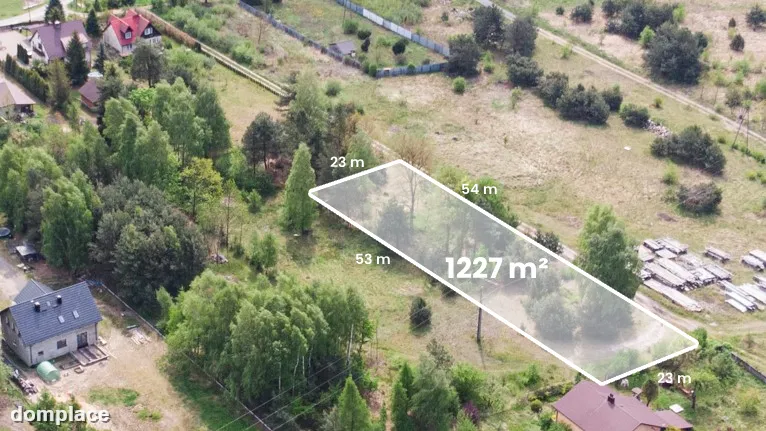 Działka budowlana w Ryczówku 1227m²