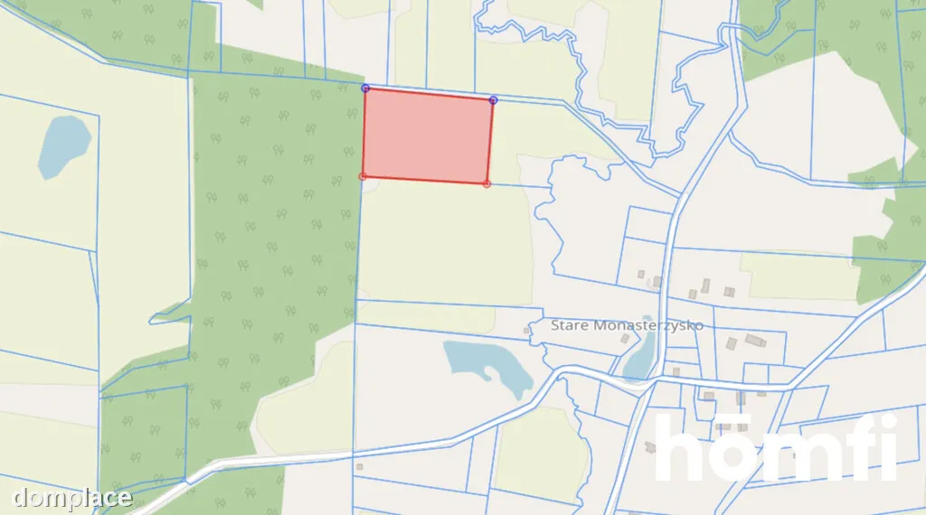 działka RIVa 2,43 ha Stare Monasterzysko