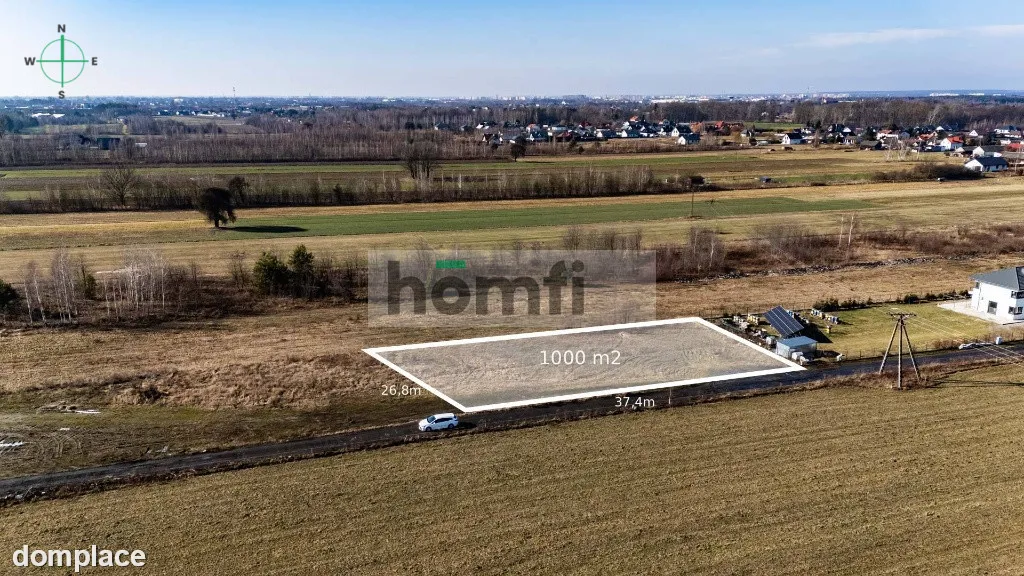 DZIAŁKA 1000m2 W RAJCU PODUCHOWNYM