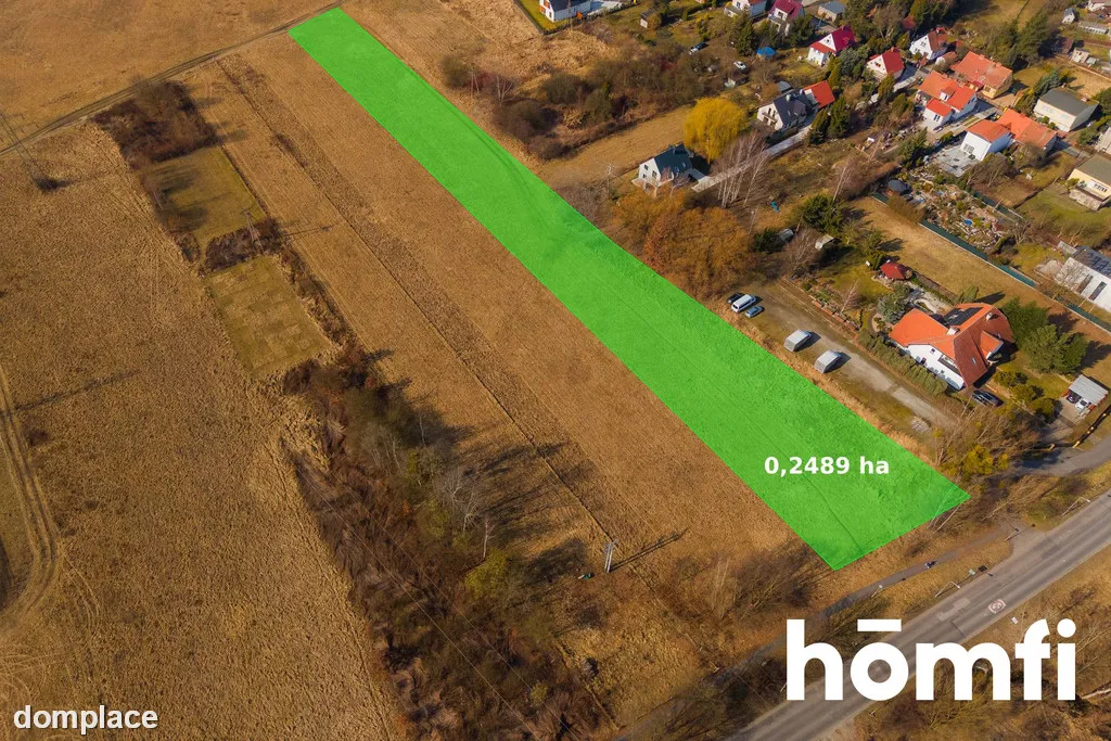 DZIAŁKA INWESTYCYJNA 2489 m² - 4 DZIAŁKI - MPZP