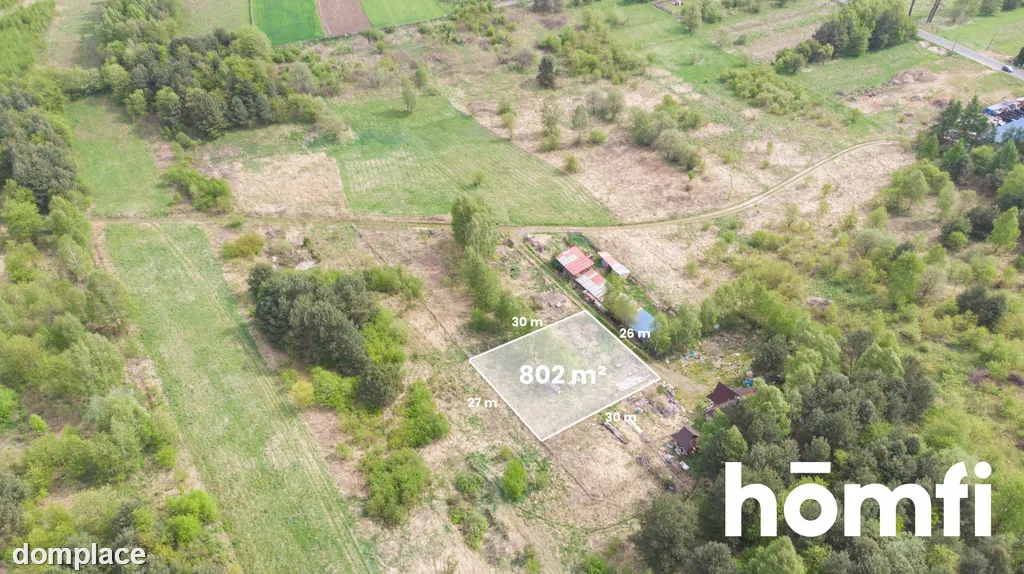 Działka 802m², Kwaśniów Górny gm. Klucze