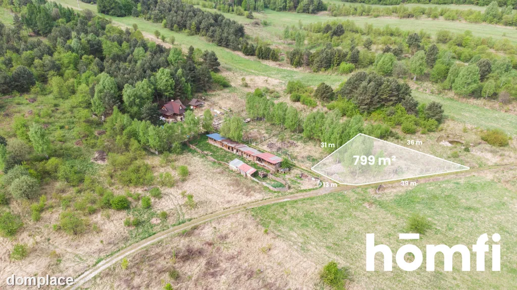Działka 799m² Kwaśniów Górny gm. Klucze
