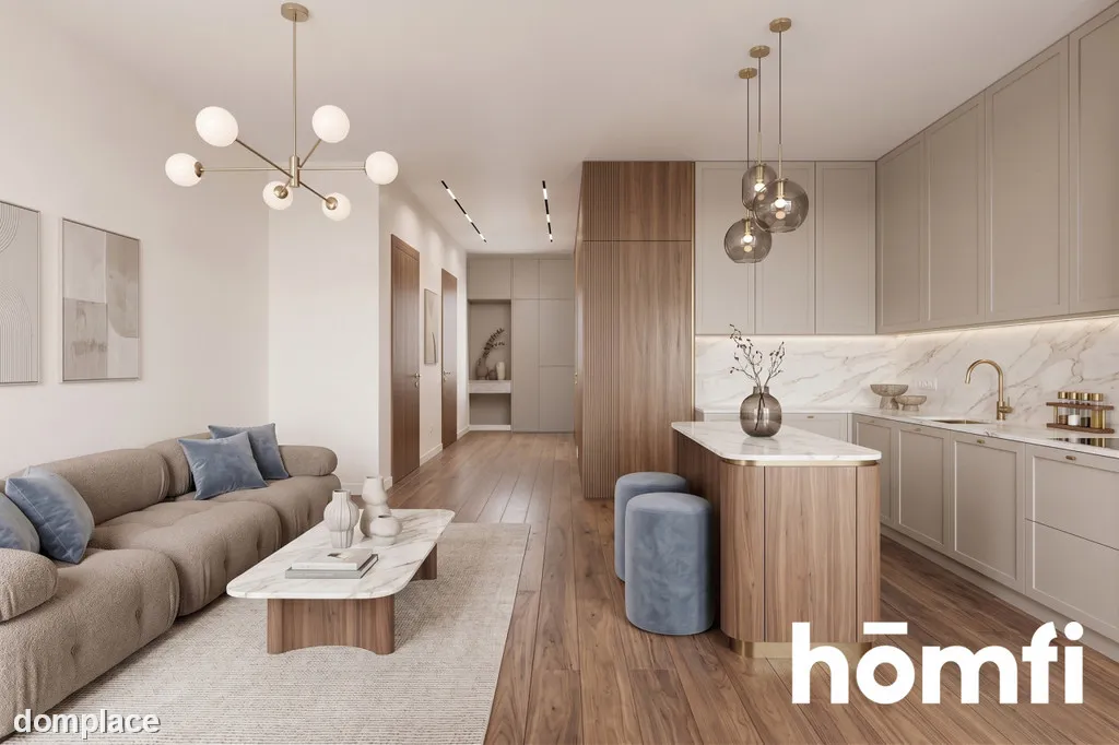 Apartament nad morzem z basenem, 49,3 M², 2 pokoje