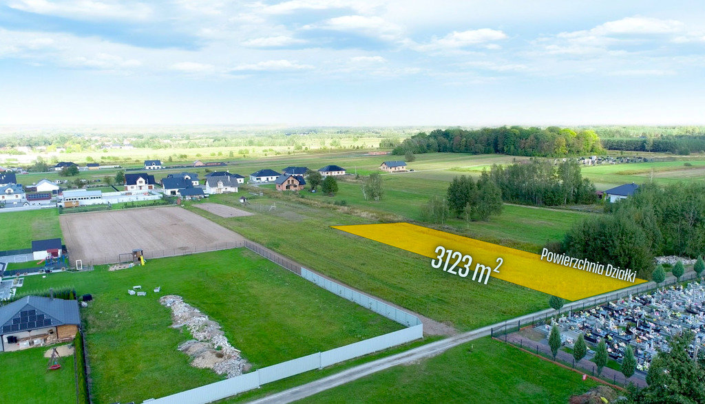 Działka 31 arów + Warunki Zabudowy - Trzeboś