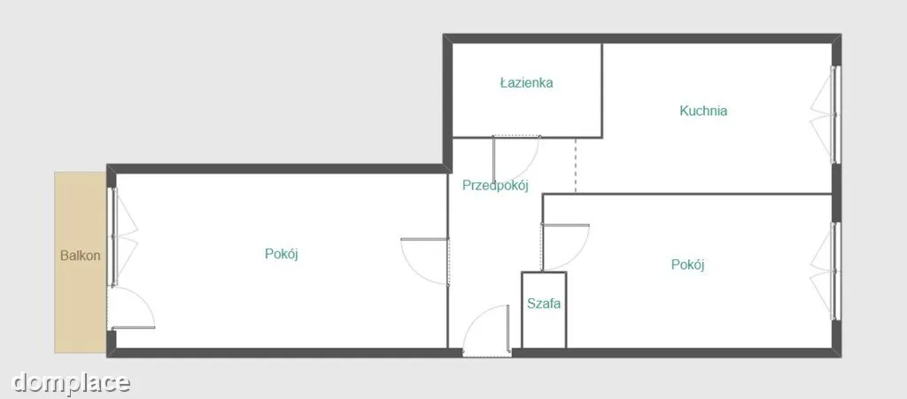 dwa niezależne pokoje, wysoki parter, balkon — zdjęcie 10