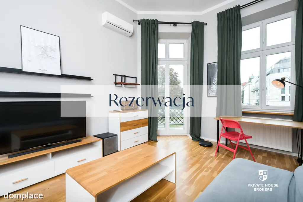Mieszkanie 42m2, ul. Dietla. Widok na Wawel