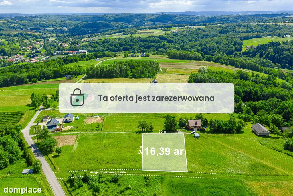 Widokowa działka z WZ z badaniami gruntu