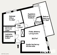 3 pokoje | balkon 12 m² | 2 garderoby — zdjęcie 10
