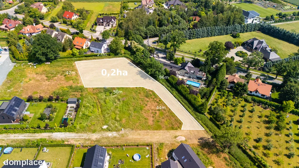 Urokliwa działka budowlana w Żernikach Małych