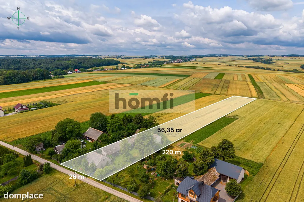 DOM DO REMONTU - 56AR DZIAŁKA - 20KM OD KRAKOWA