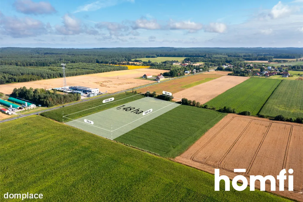 Działka przemysłowo-usługowa 1,48 ha