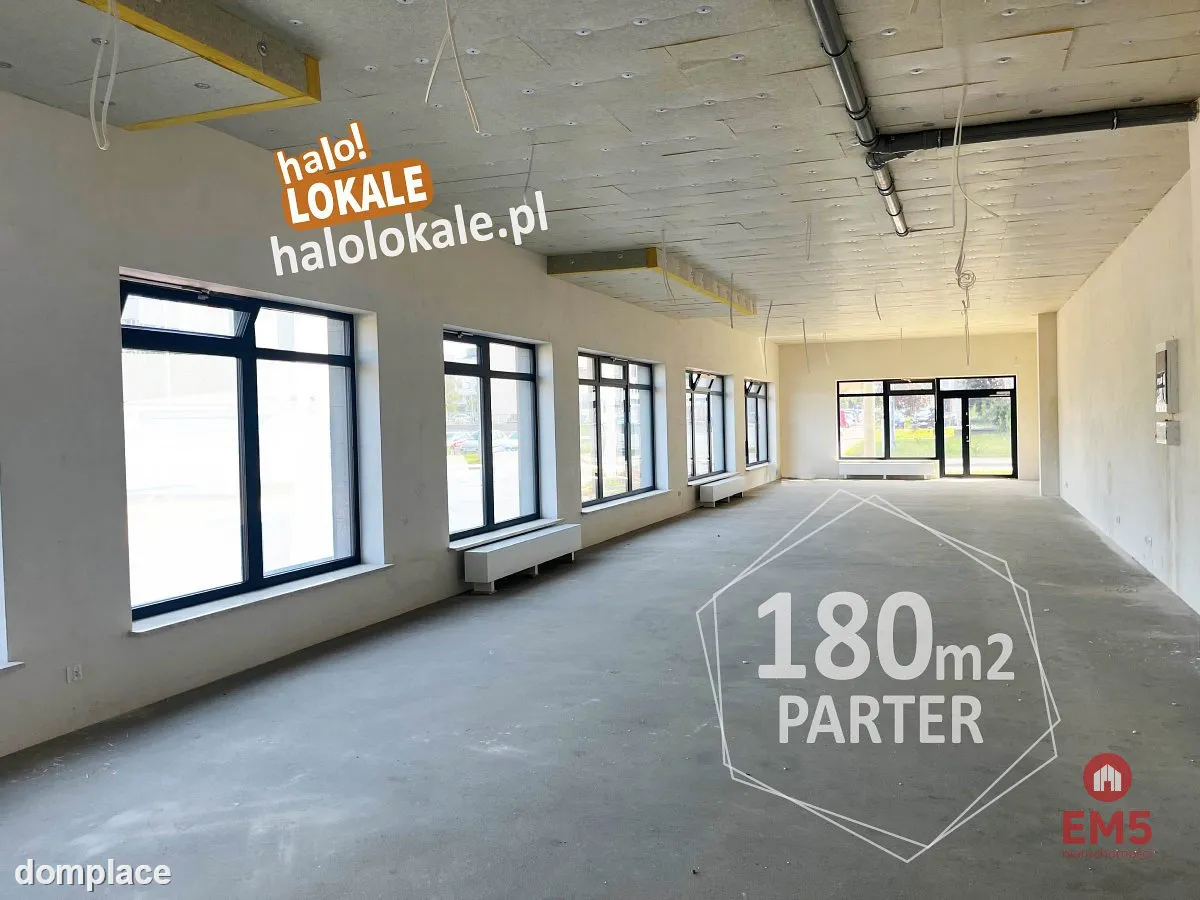 Nowy lokal 180 m2, parter