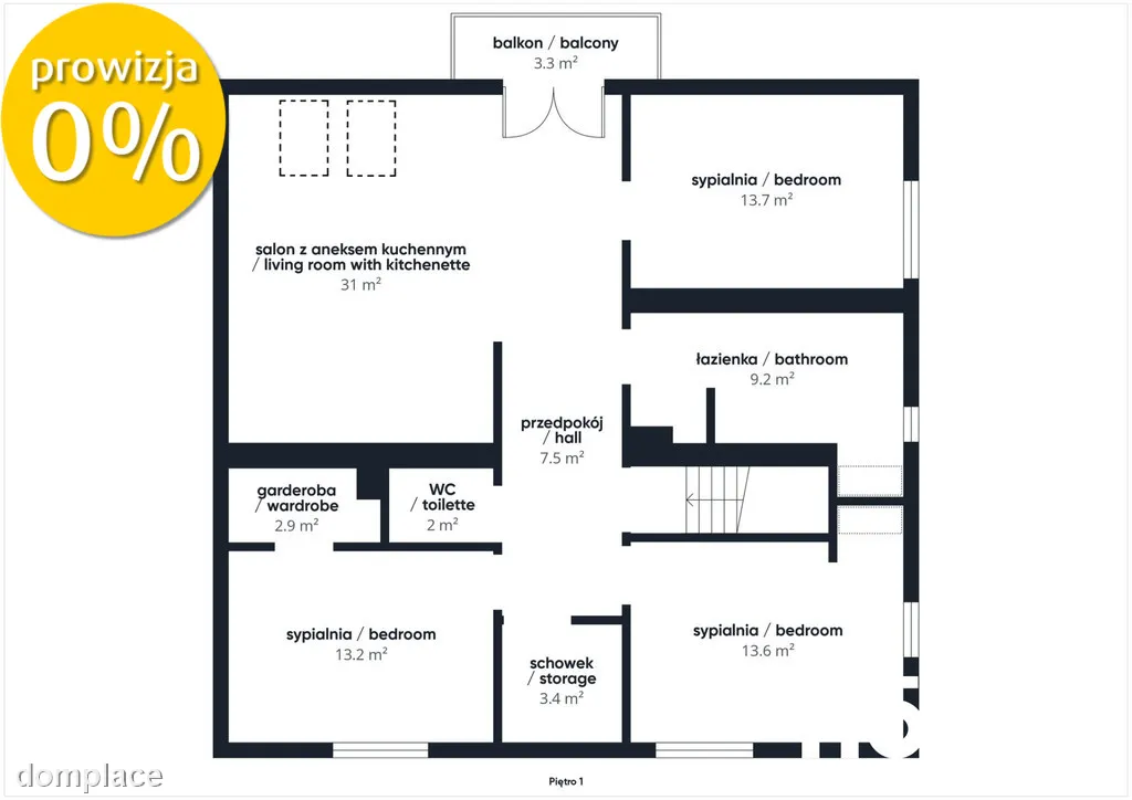 Nowe 4-pok.| 99m² +poddasze | ogród | m.parkingowe