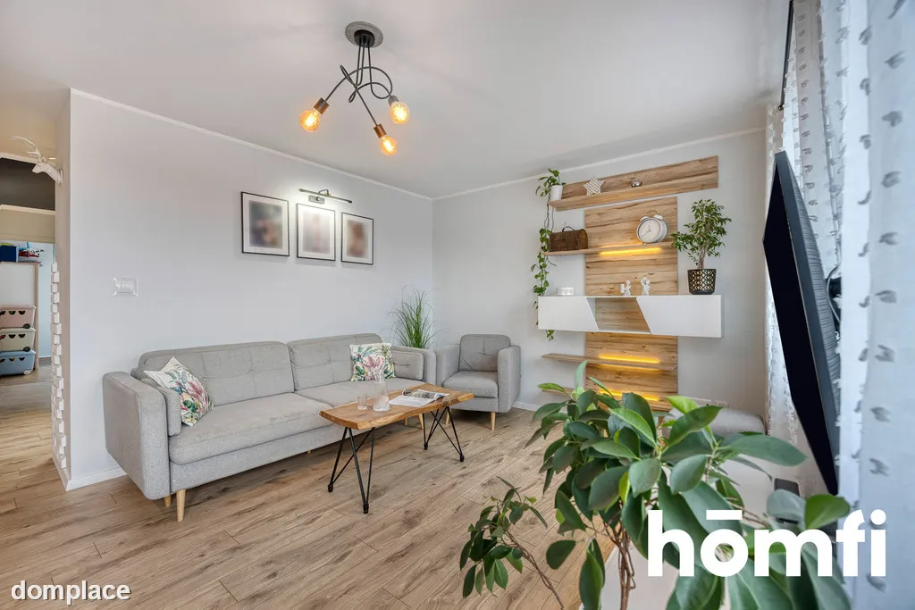 3 pokoje + osobna kuchnia + 2 łazienki | 74,3 m²