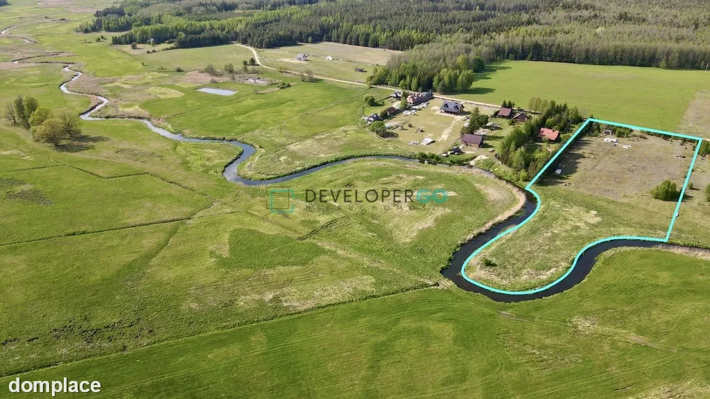 Działka budowlana 1,5 ha z linią brzegową Supraśl