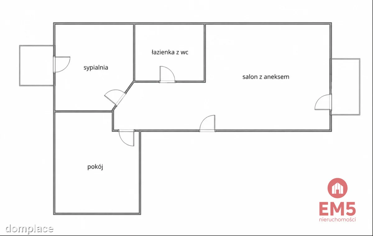 68,5 m² | 3 pokoje | Cegła | 2 balkony — zdjęcie 9