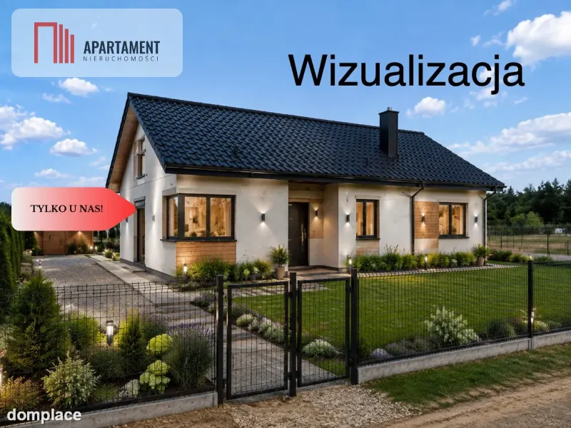 Dom parterowy w stanie surowym zamkniętym.