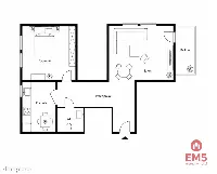 2 pokoje | 41,5 m² | 2 klimatyzacje | Balkon — zdjęcie 13