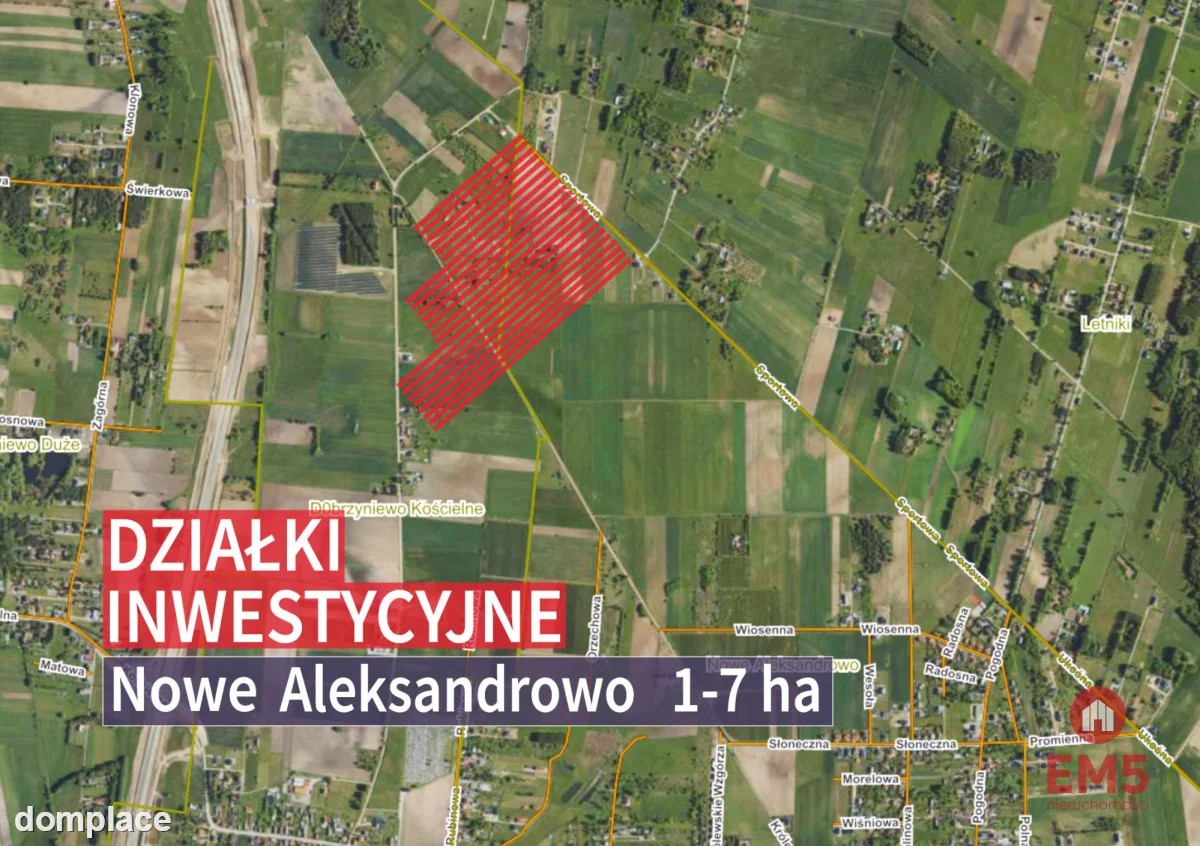 Tereny inwestycyjne w Nowym Aleksandrowie