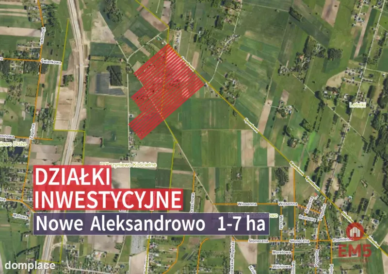 Tereny inwestycyjne w Nowym Aleksandrowie