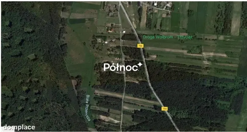 Działka przy trasie Wolbrom-Trzyciąż