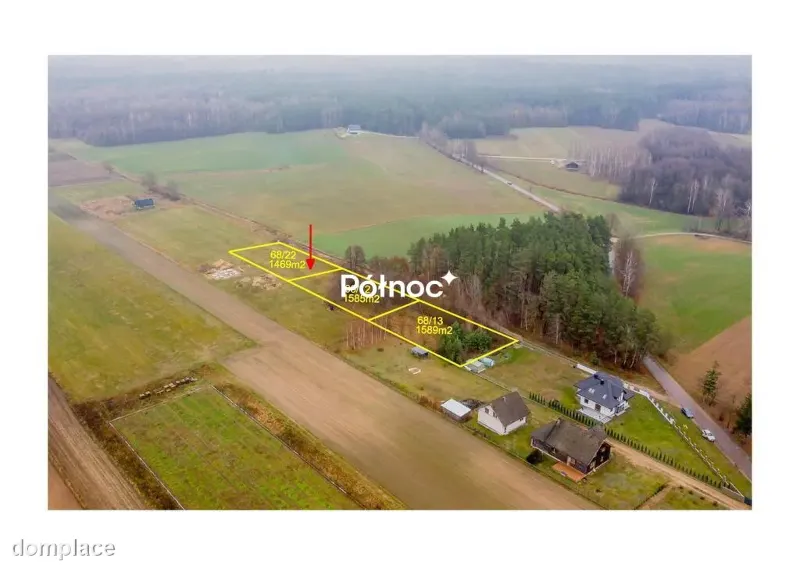 Działka rolno-bud. 1469 m2 Rumejki, Juchnowiec
