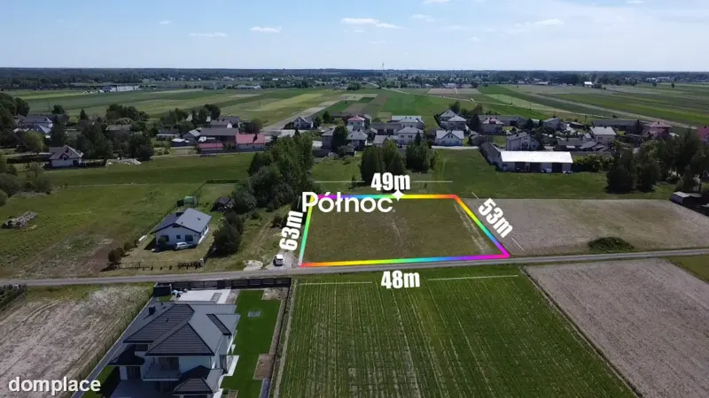 Działka 2833m2 z warunkami zabudowy Lasków
