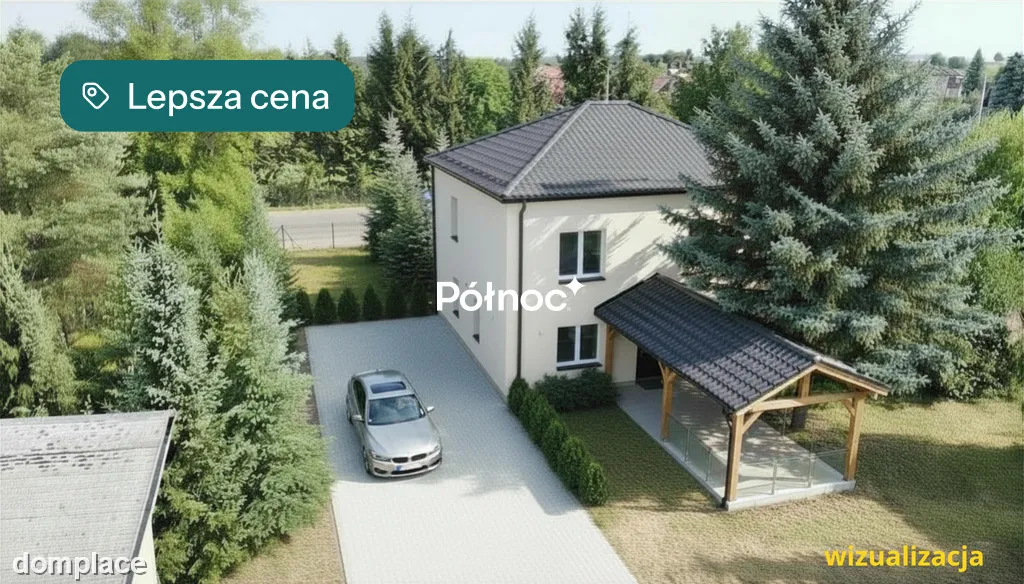 Dom  z dwoma mieszkaniami. Duża działka 0,25 ha