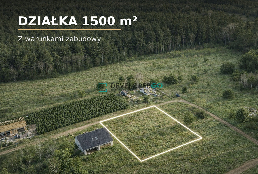 Działka budowlana 1500 m² | WZ | las i miasto