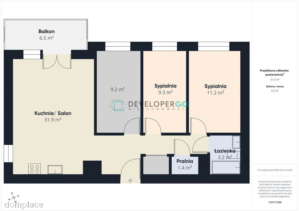 4 pokoje Nowa Wygoda + duża 5m² bokówka — zdjęcie 17