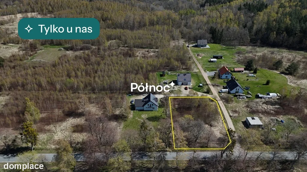Działka w otoczeniu lasu Frombork Niewiastowo