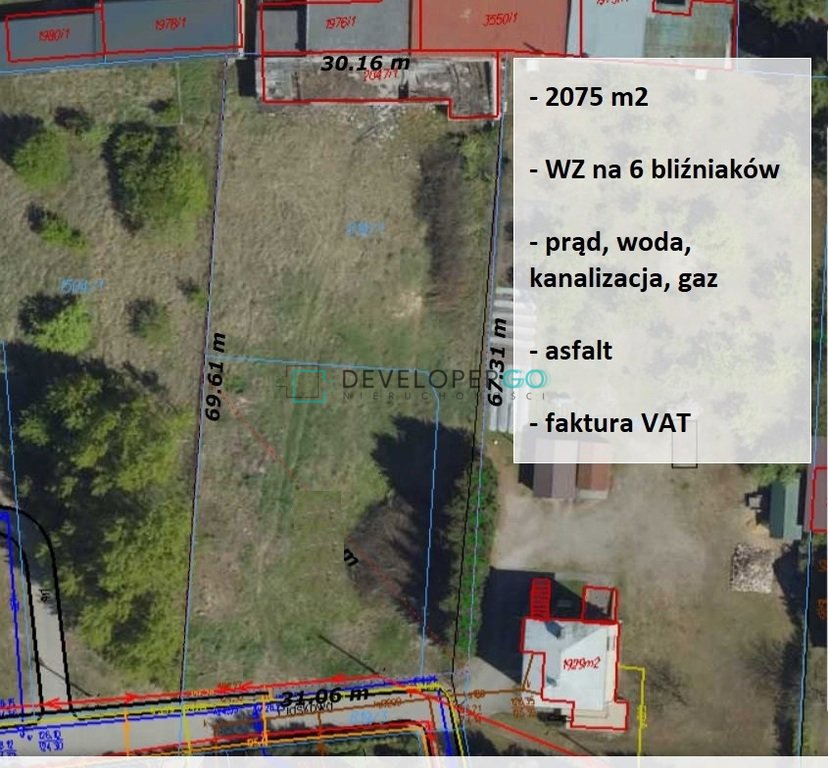 Działka na 6 bliźniaków w Wasilkowie