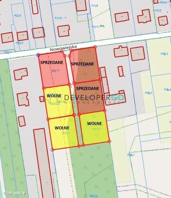 3 działki budowlane w Chodowie