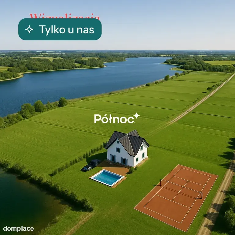 Działka budowlana nad jeziorem Juksty, Mrągowo