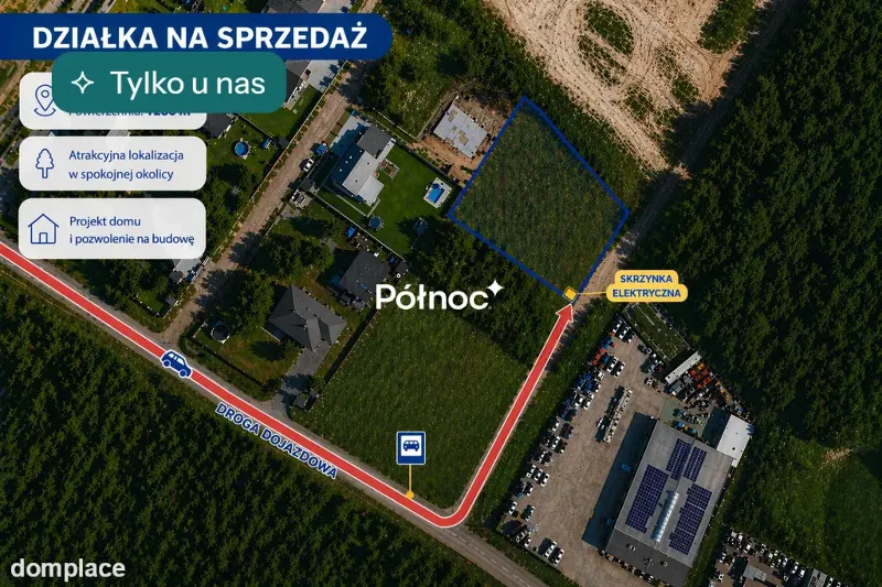 Działka Ignatki 1286 m²+ pozwolenie i projekt domu