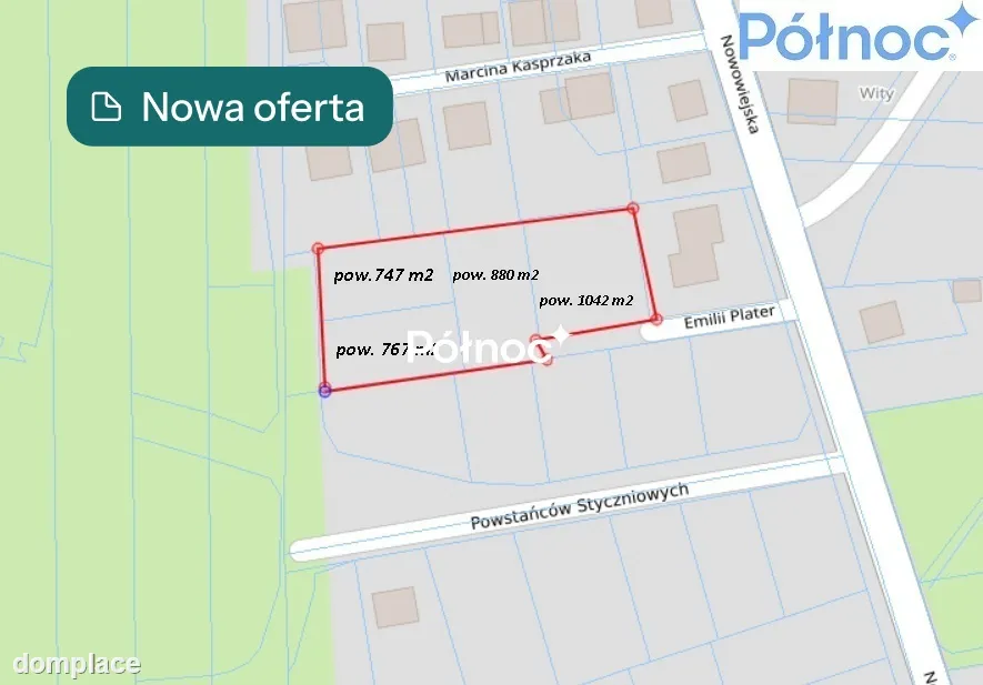 Polecam nową ofertę działek w Łapach