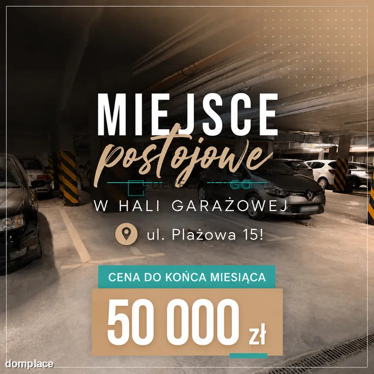 Miejsce parkingowe w hali garażowej Plażowa 15